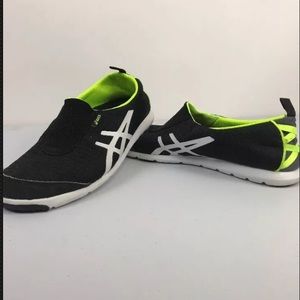 ASICS Metrolyte 2 Gem Black Athletic Slip on 9.5